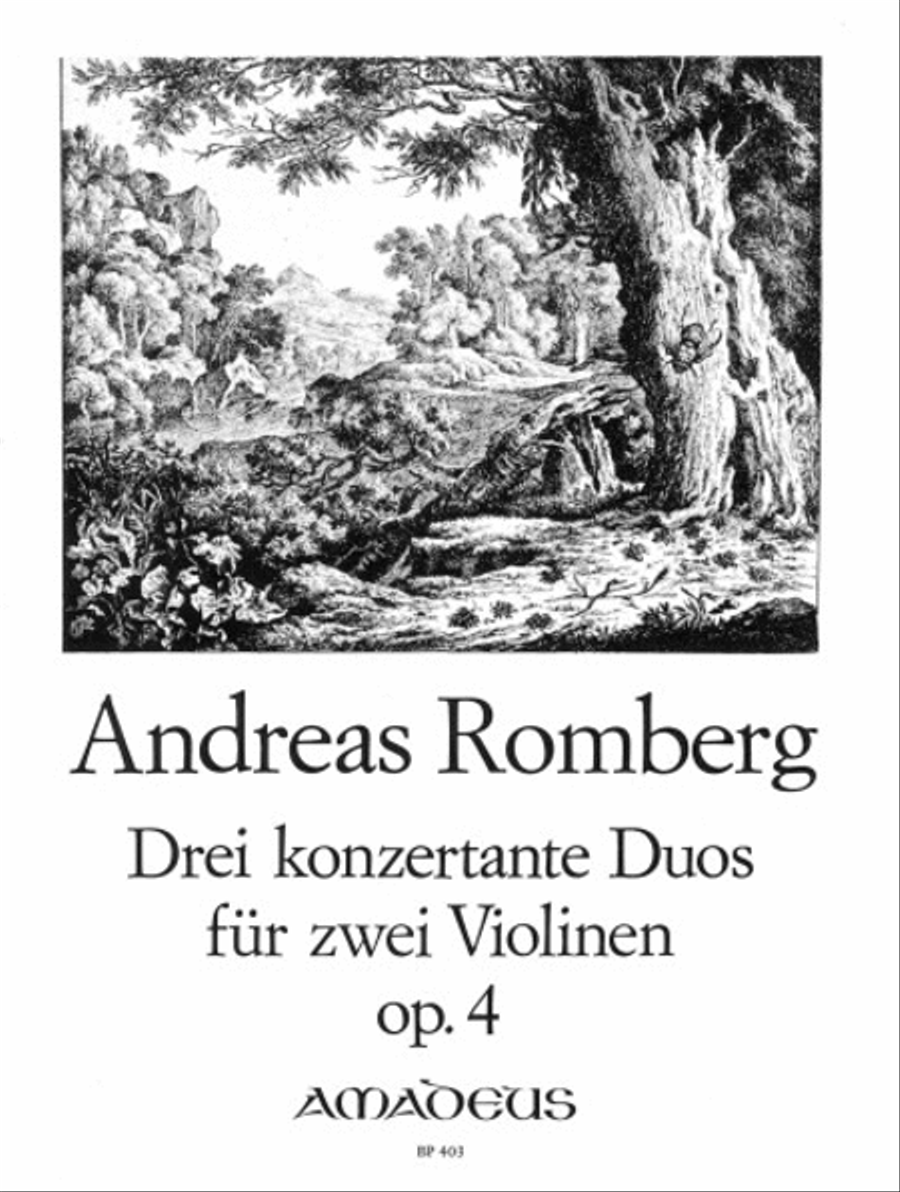 3 konzertante Duos op. 4 Violin scores gallery preview page 1
