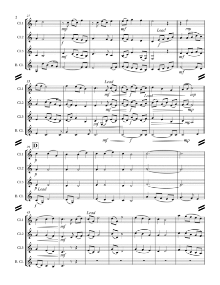Dona Nobis Pacem (for Clarinet Quartet) image number null