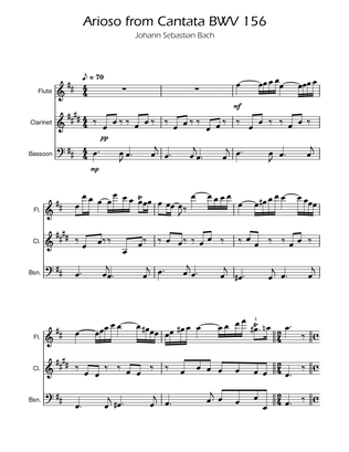 Arioso BWV 156 - Woodwind Trio