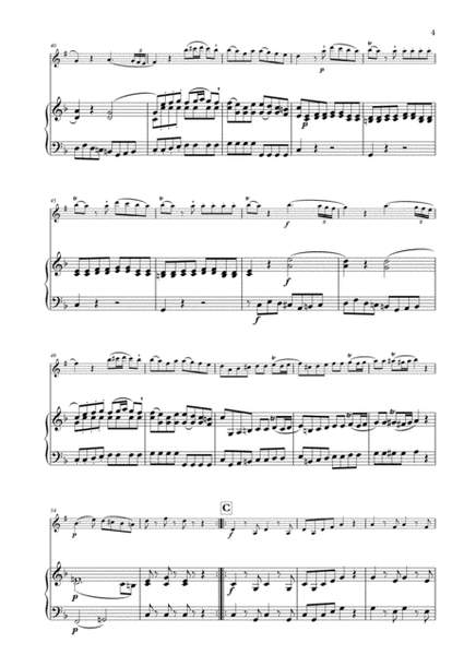 "Allegro" from Eine Kleine Nachtmusik, for Clarinet & Piano