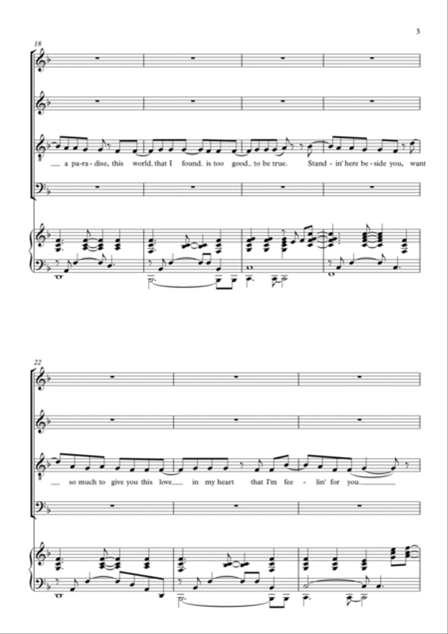 Nothing's Gonna Stop Us Now 4-Part scores gallery preview page 3
