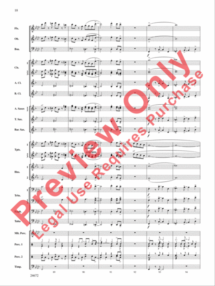 Buenaventura Concert Band scores gallery preview page 19