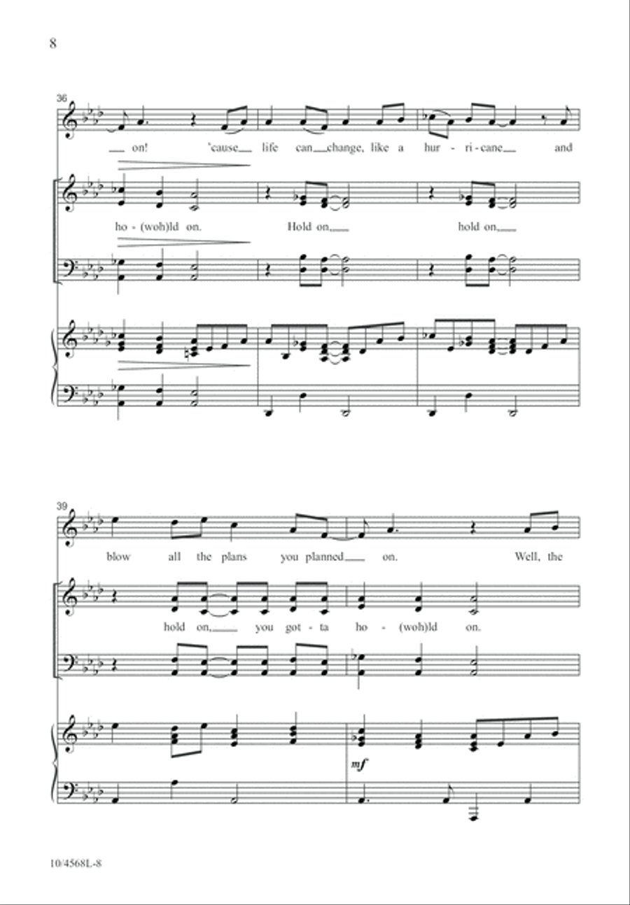Hold On to the Rock 4-Part scores gallery preview page 9