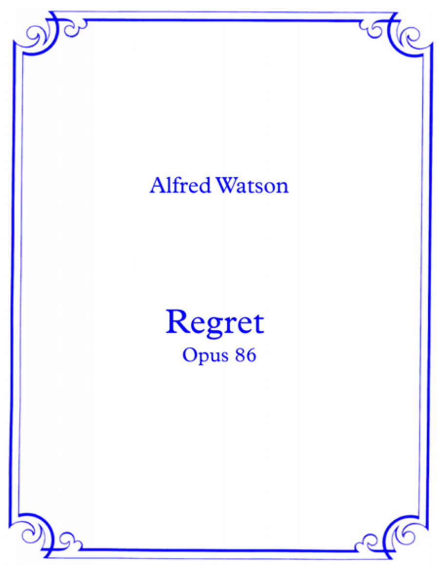 Regret Opus 86 Regret Opus 86 Easy Piano scores gallery preview page 1
