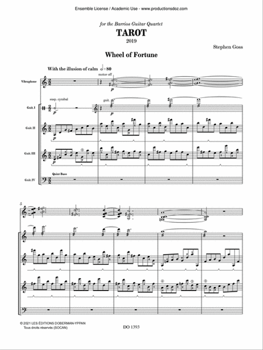 Tarot Guitar Ensemble scores gallery preview page 5