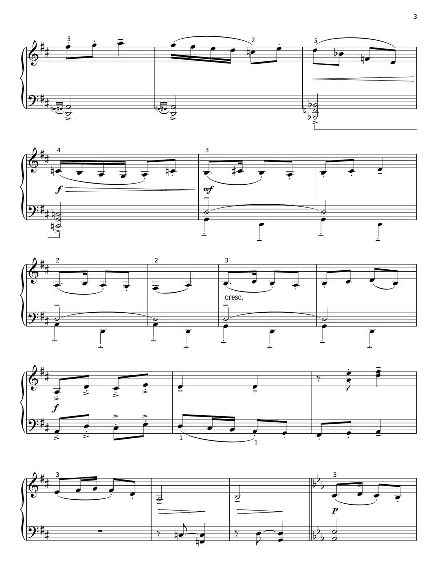Yankee Doodle (arr. Phillip Keveren) Piano Solo scores gallery preview page 3