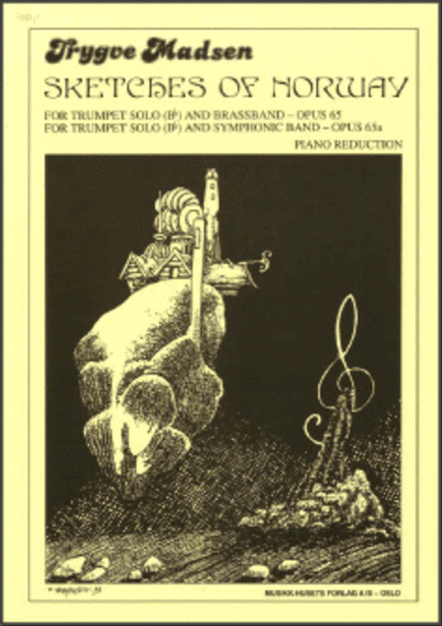 Sketches of Norway Op. 65 Trumpet Solo scores gallery preview page 1