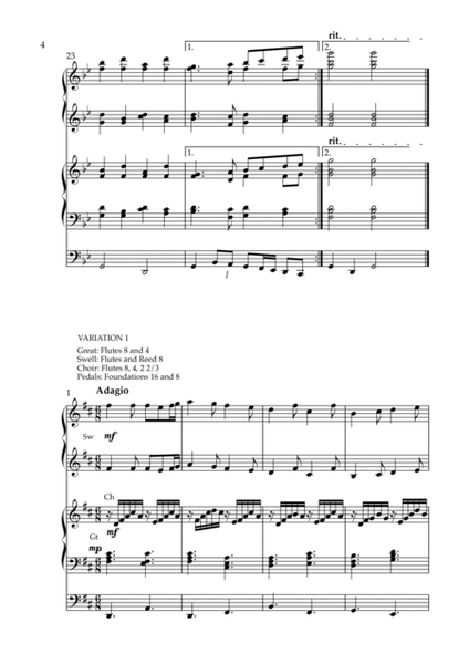 Variations on Ukrainian National Anthem, Op. 226 (Organ Duet) by Vidas Pinkevicius
