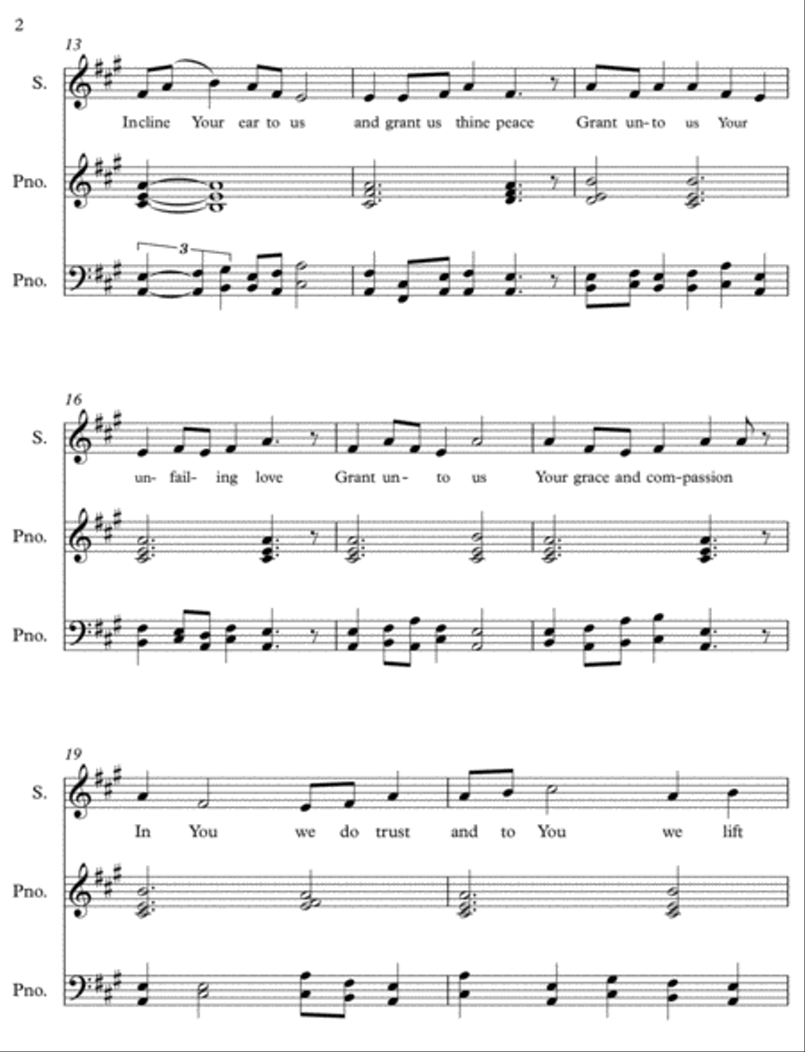 Come Almighty King Voice scores gallery preview page 2