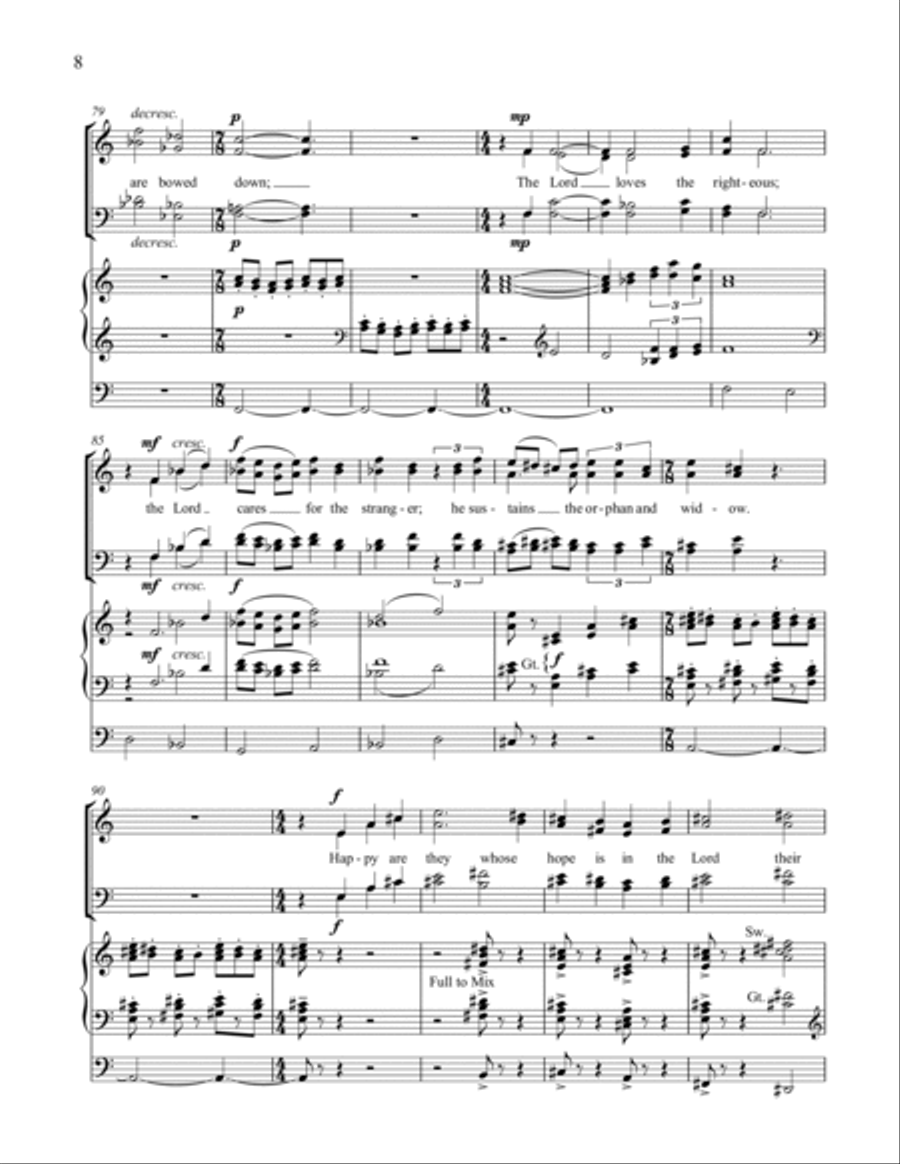 Praise the Lord, O My Soul 4-Part scores gallery preview page 10