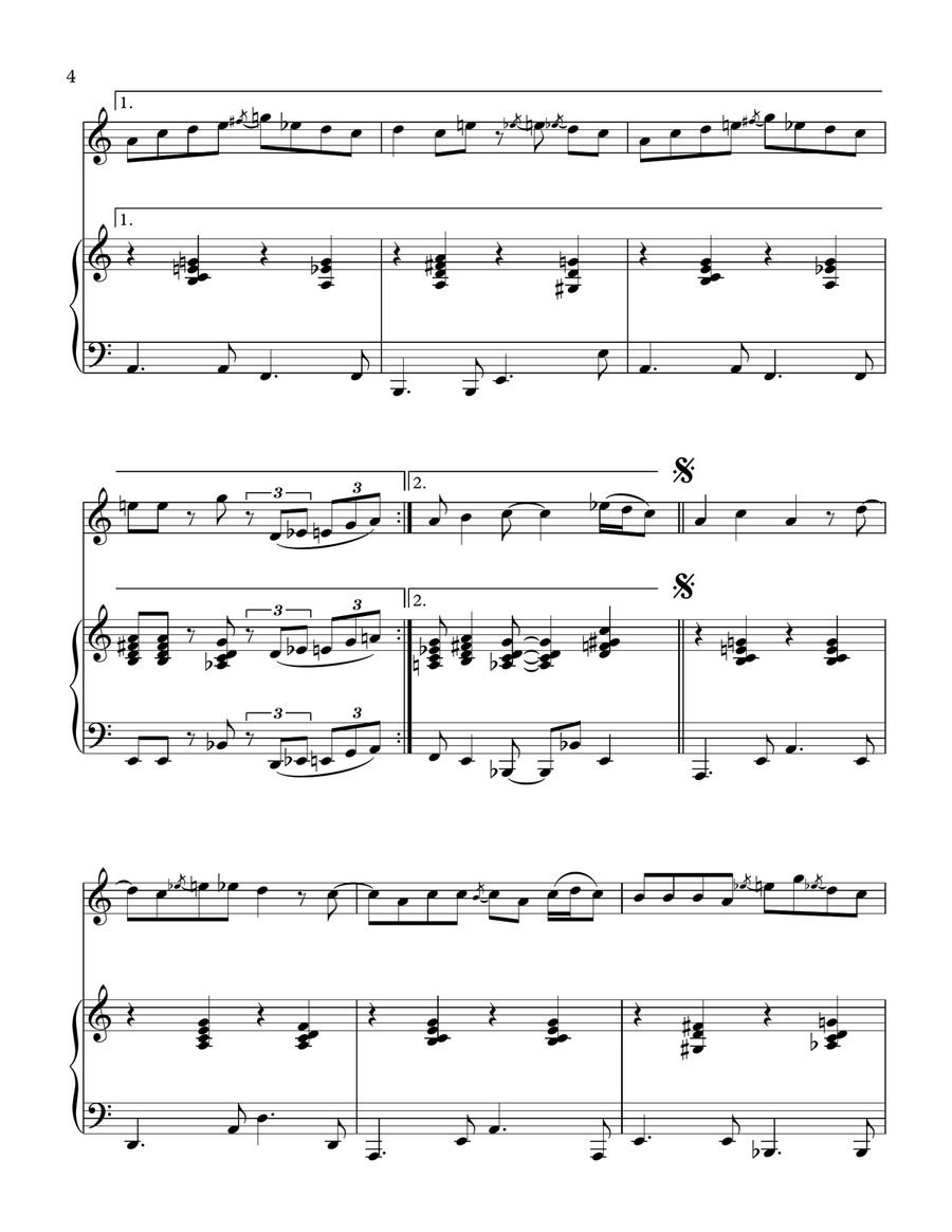 Sexbomb Woodwind Duet scores gallery preview page 5