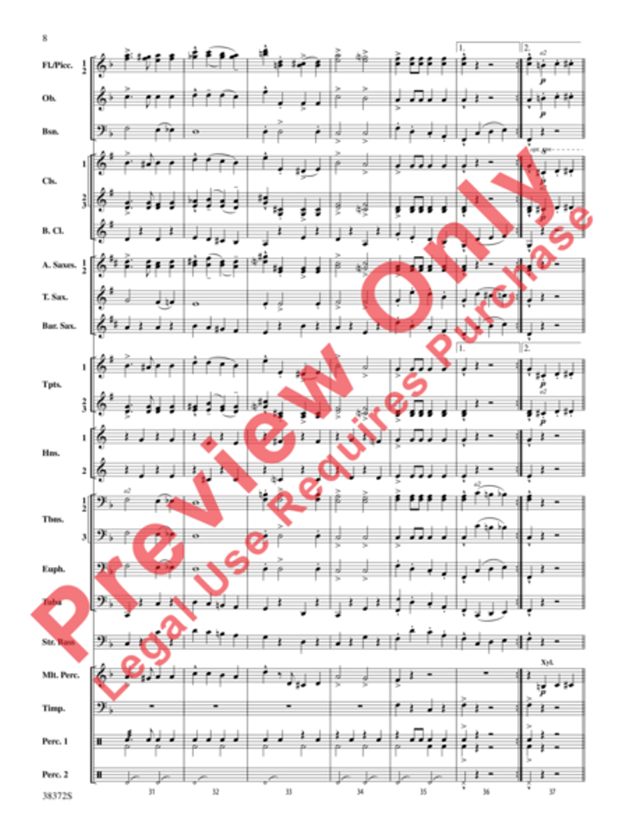 Con Brio Concert Band scores gallery preview page 9