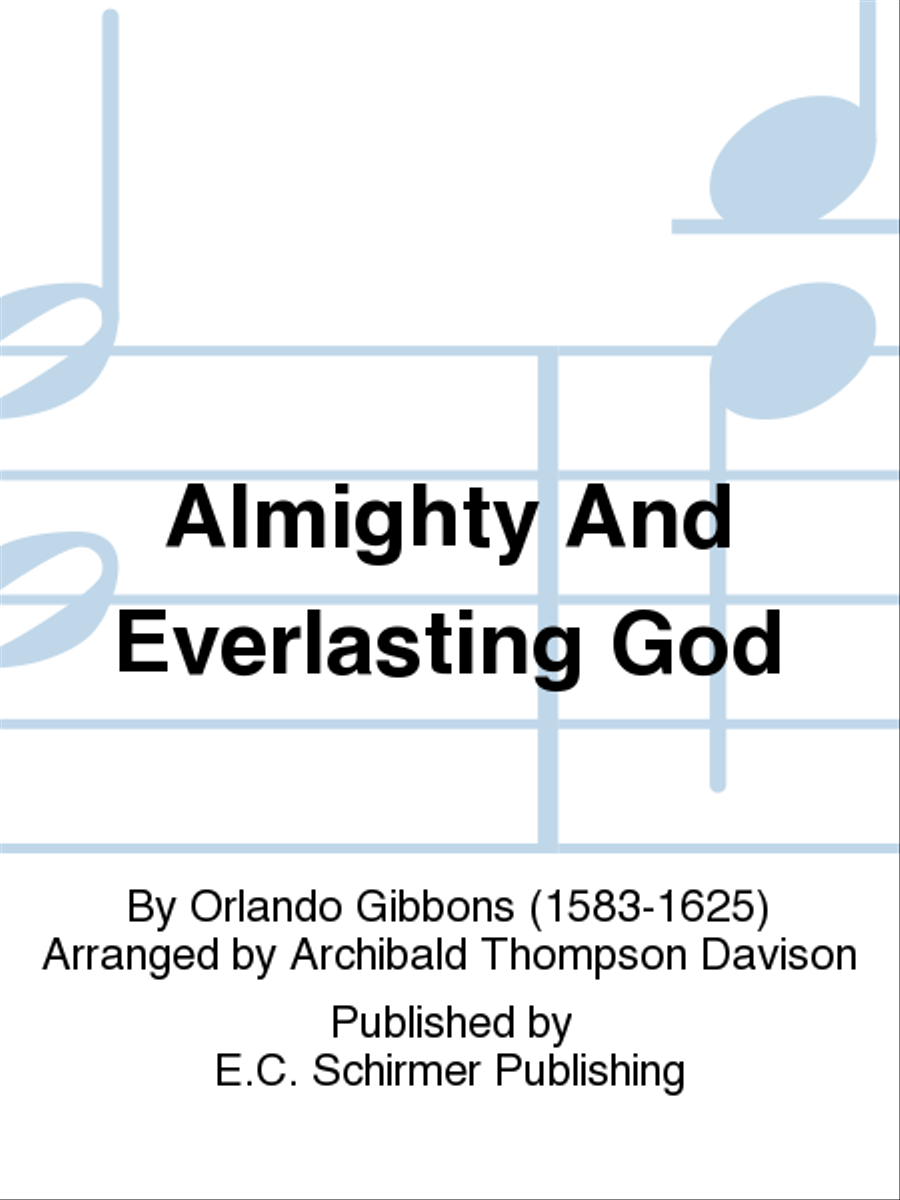 Almighty And Everlasting God 4-Part scores gallery preview page 1
