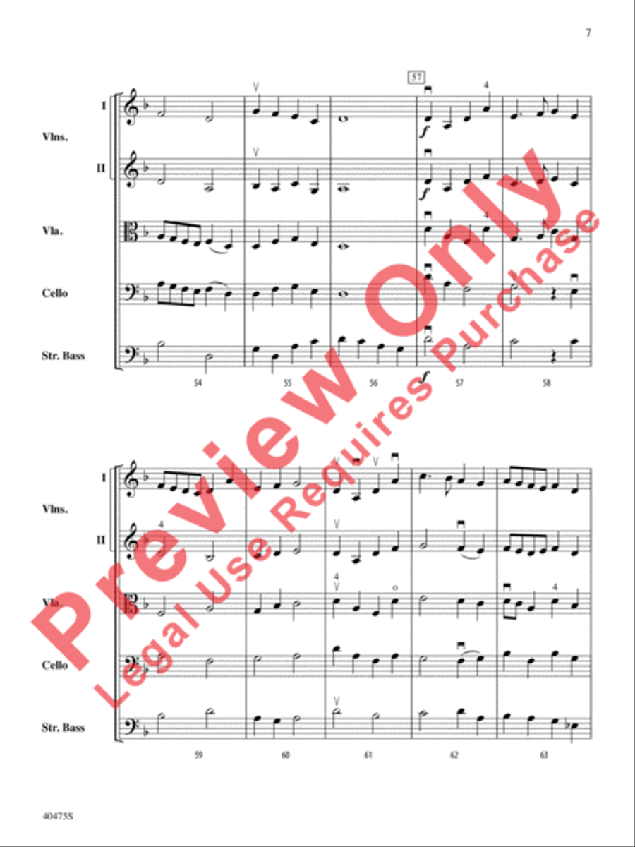 Dove's Vagary String Orchestra scores gallery preview page 8
