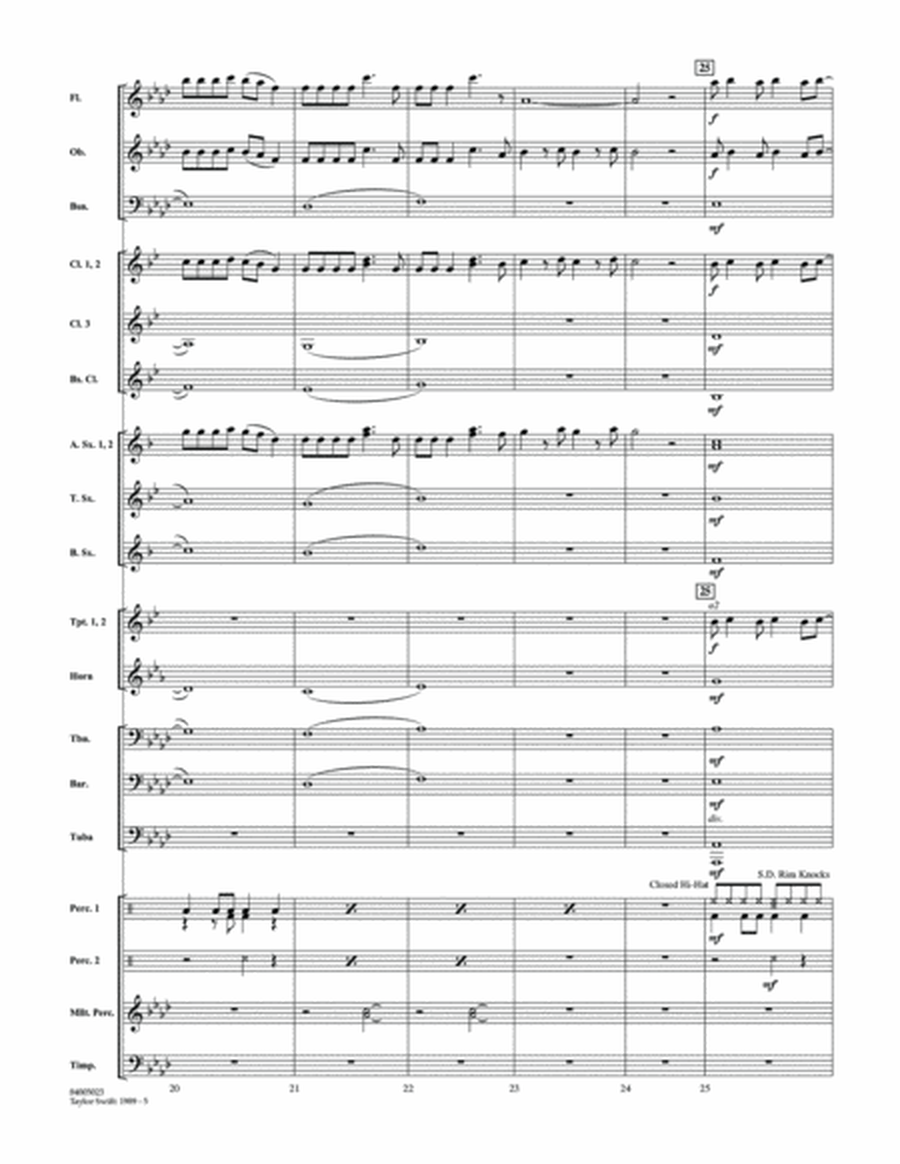 Taylor Swift: 1989 - Conductor Score (Full Score)