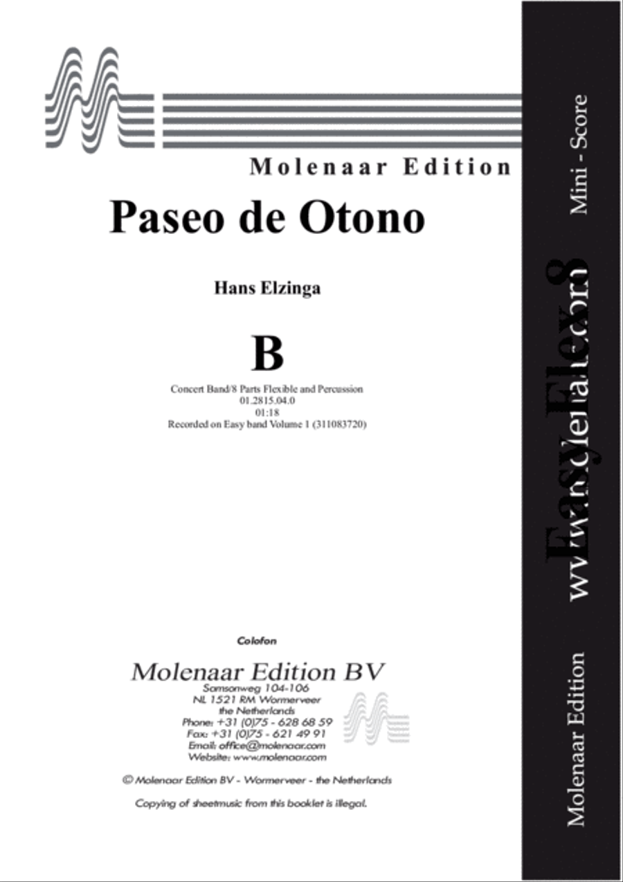 Paseo de Otono Concert Band scores gallery preview page 2