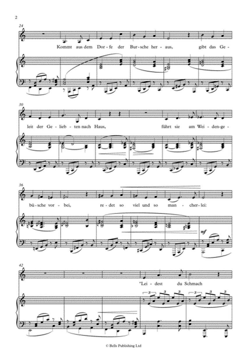 Von ewiger Liebe, Op. 43 No. 1 (A minor)