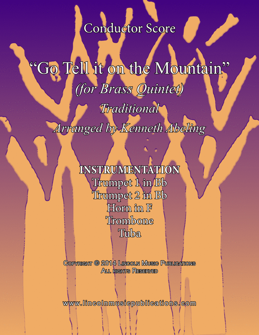 Go Tell it on the Mountain (for Brass Quintet) Brass Quintet scores gallery preview page 1