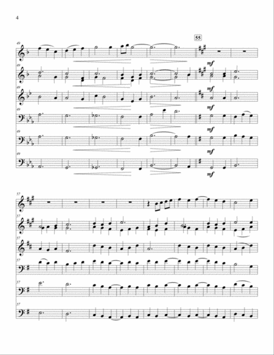 All Is Well Brass Ensemble scores gallery preview page 4