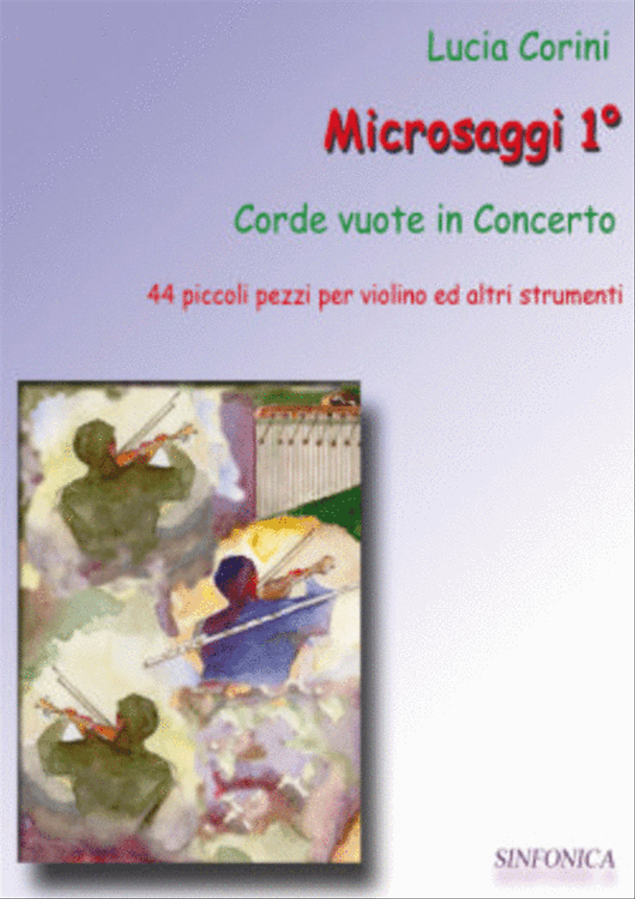 Microsaggi 1 -Corde vuote in concerto Violin Solo scores gallery preview page 1