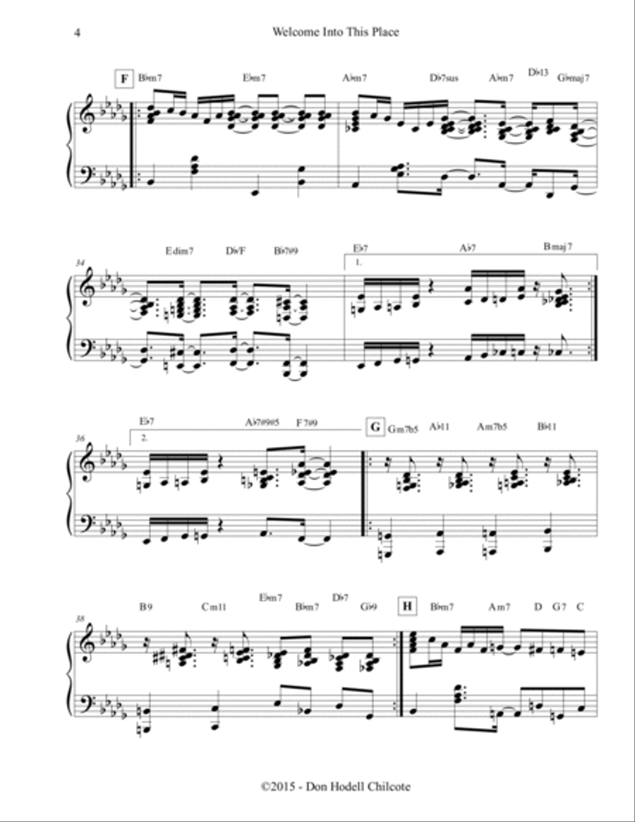 Welcome Into This Place Harpsichord scores gallery preview page 5