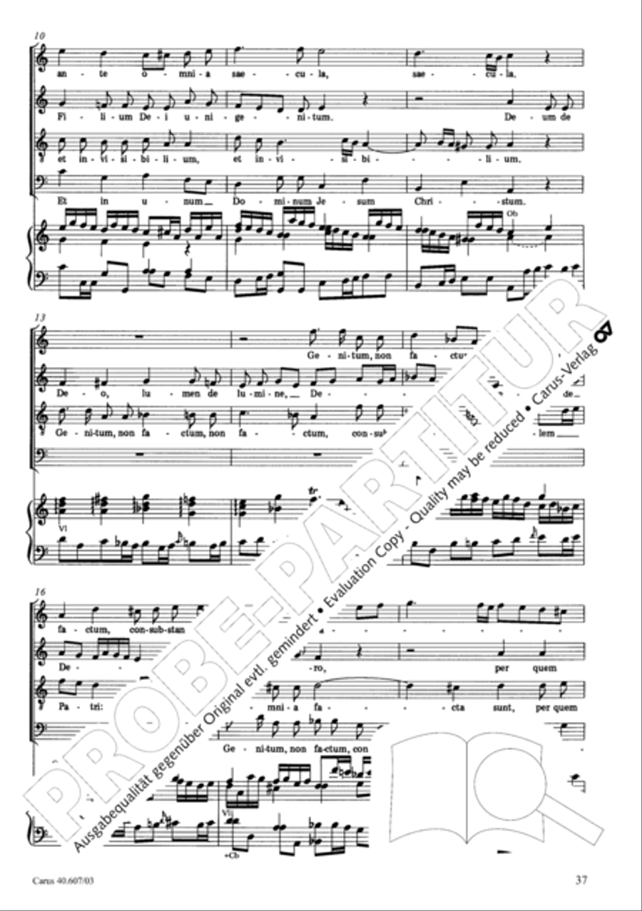 Mass in time of war (Missa in tempore belli) 4-Part scores gallery preview page 44