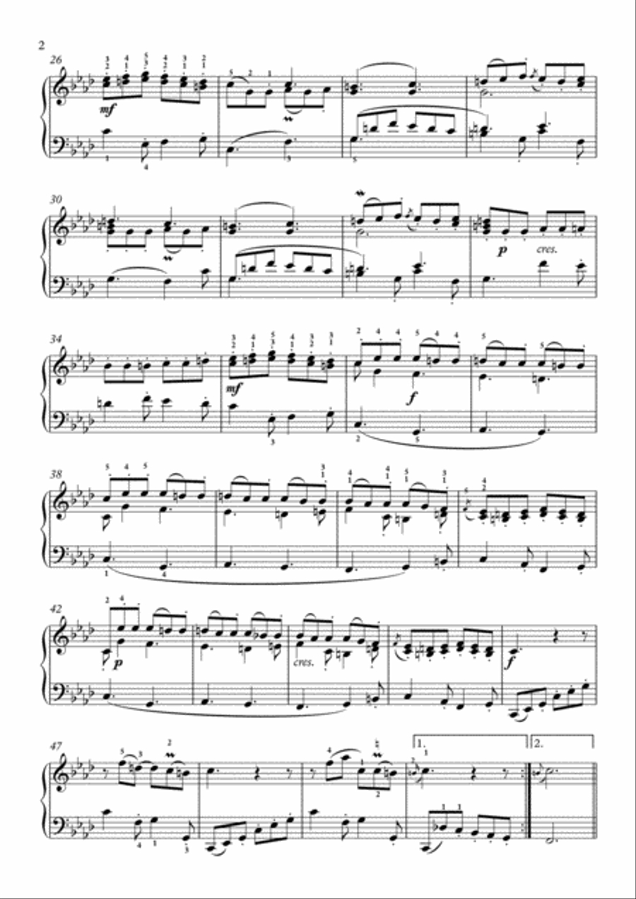 Scarlatti-Sonata in f-minor L.477 K.555(piano) Piano Solo scores gallery preview page 3