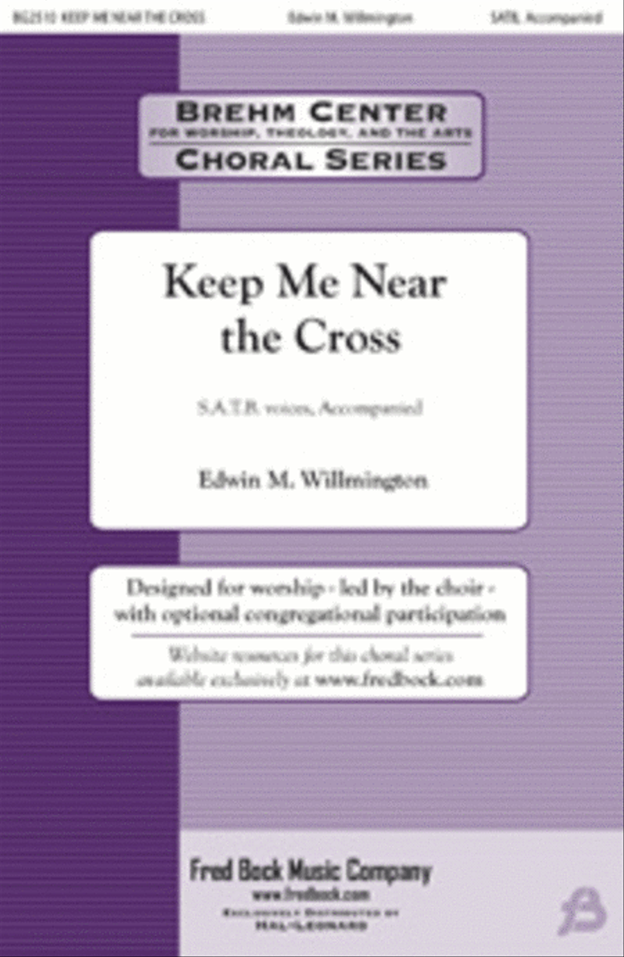 Keep Me Near the Cross 4-Part scores gallery preview page 1