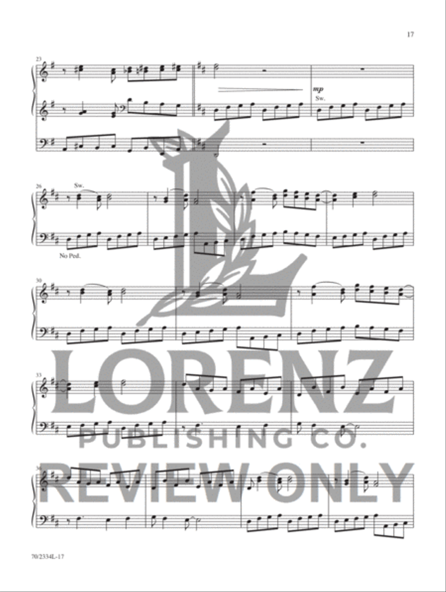 Jazzy Hymn Settings for Organ Organ Accompaniment scores gallery preview page 11