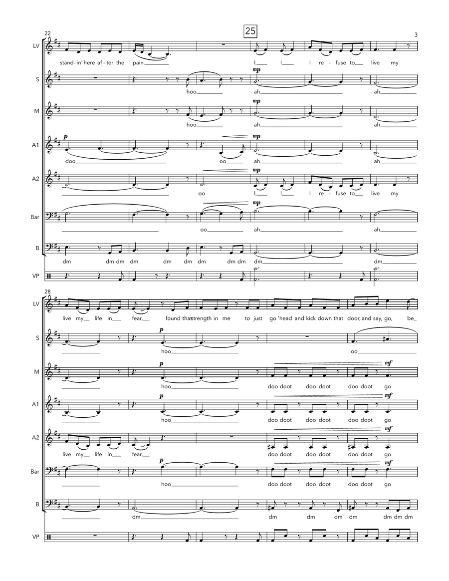 Free A Cappella scores gallery preview page 3