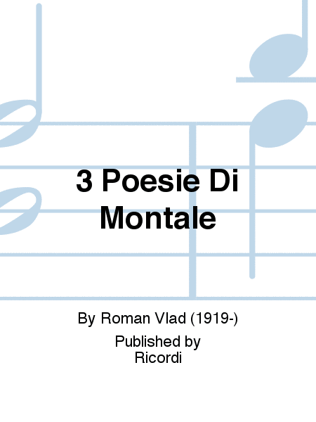 3 Poesie Di Montale