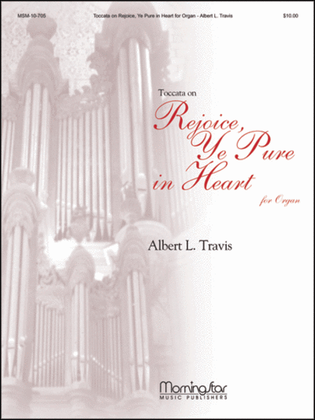 Book cover for Toccata on Rejoice, Ye Pure in Heart