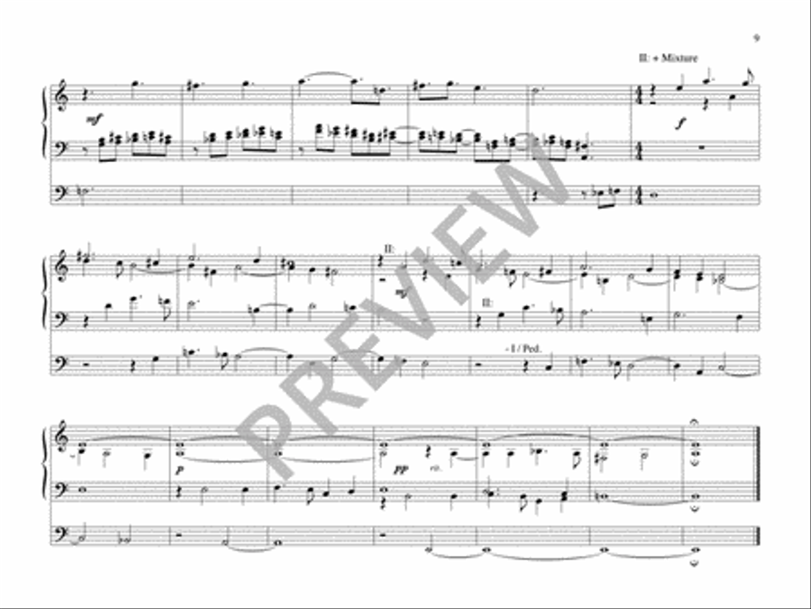 Three Meditations for Organ on Lenten Hymns Organ scores gallery preview page 11