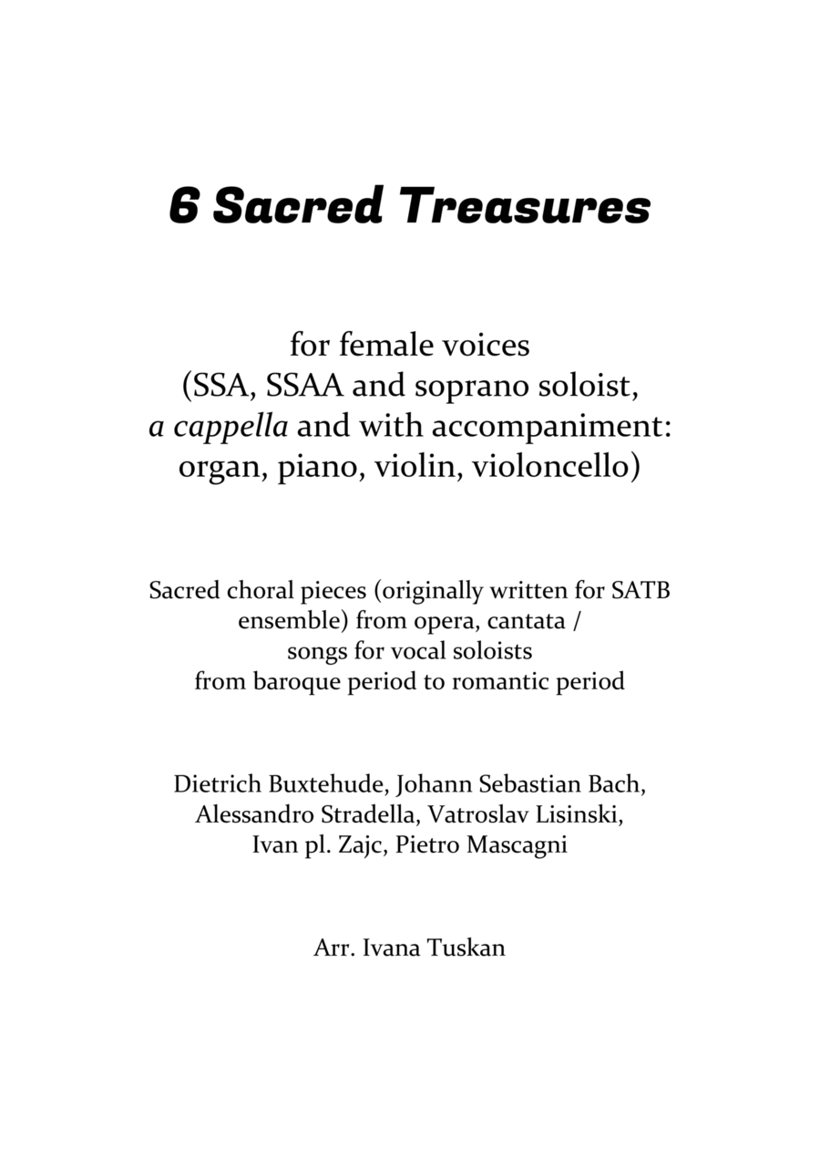 6 Sacred Treasures for SSA, SSAA SSAA scores gallery preview page 1