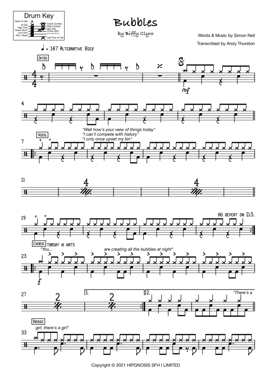 Bubbles Drum Set scores gallery preview page 1