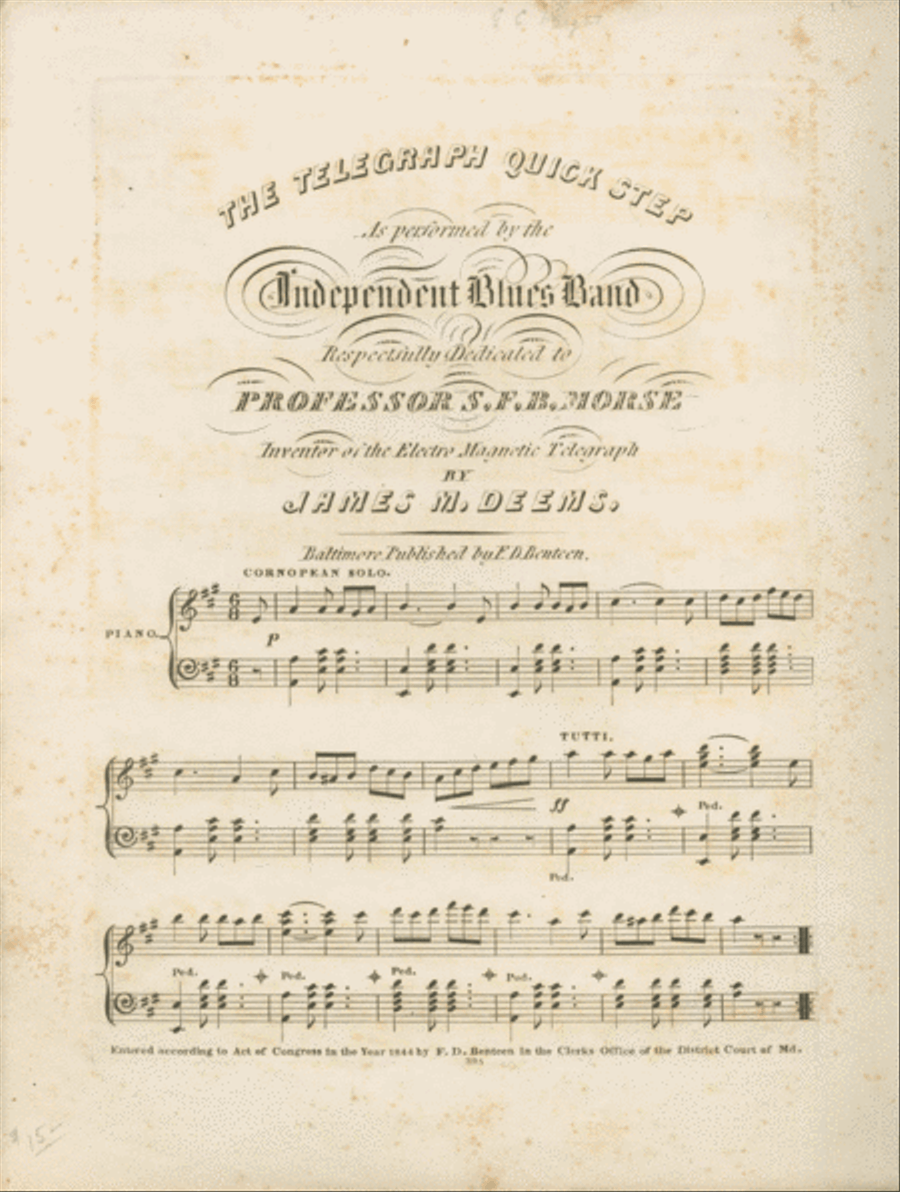 The Telegraph Quick Step Piano Solo scores gallery preview page 1