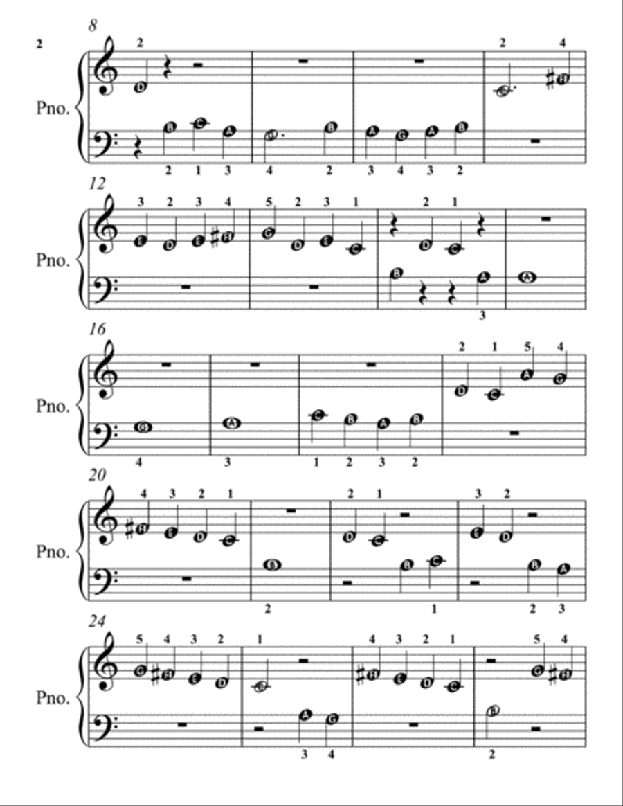 Piano Sonatina in G Major Number 1 1st Mvt Beginner Piano Sheet Music Easy Piano scores gallery preview page 3