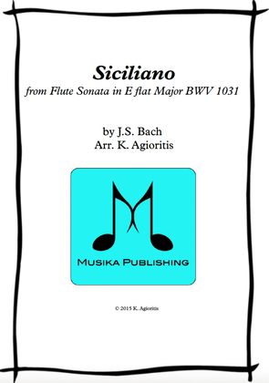 Book cover for Siciliano - for String Quartet
