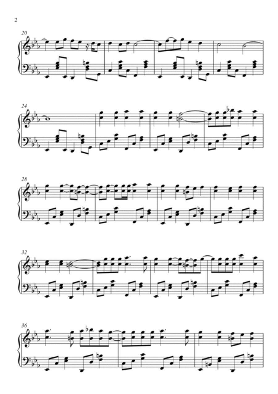 Derniere Danse Piano Solo scores gallery preview page 2