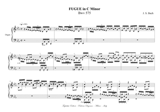 Book cover for FUGUE in B minor - BWV 579 - On a Theme of A. Corelli