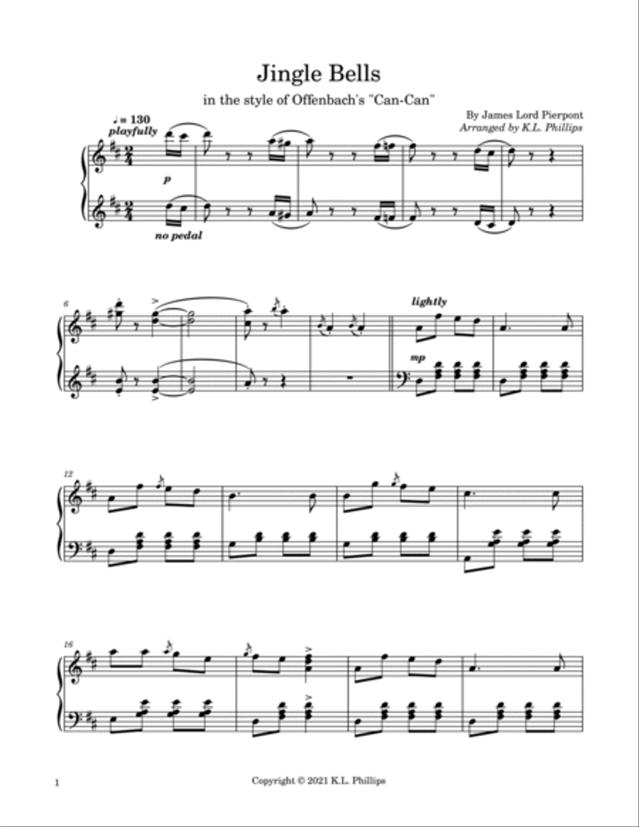 Jingle Bells (in the style of Offenbach's 