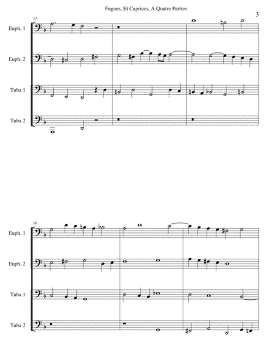 Fugue One from 'Fugue and Caprices for Four-Part Organ'