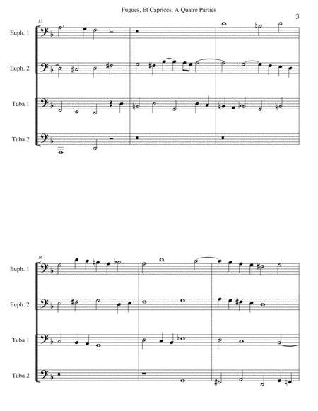Fugue One from 'Fugue and Caprices for Four-Part Organ' by Kenneth D. Friedrich 4-Part - Digital Sheet Music