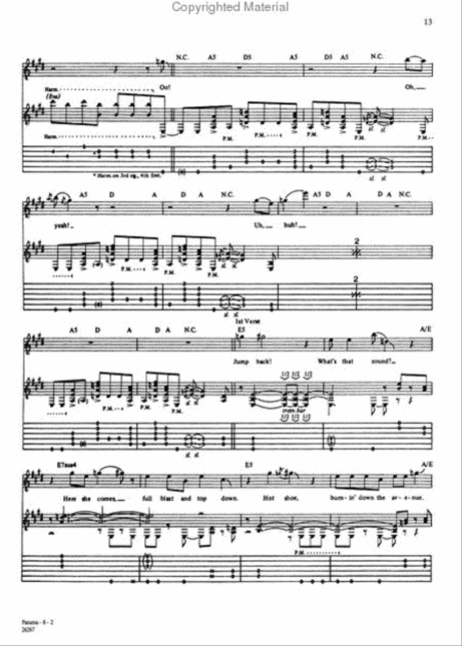 1984 Electric Guitar scores gallery preview page 3