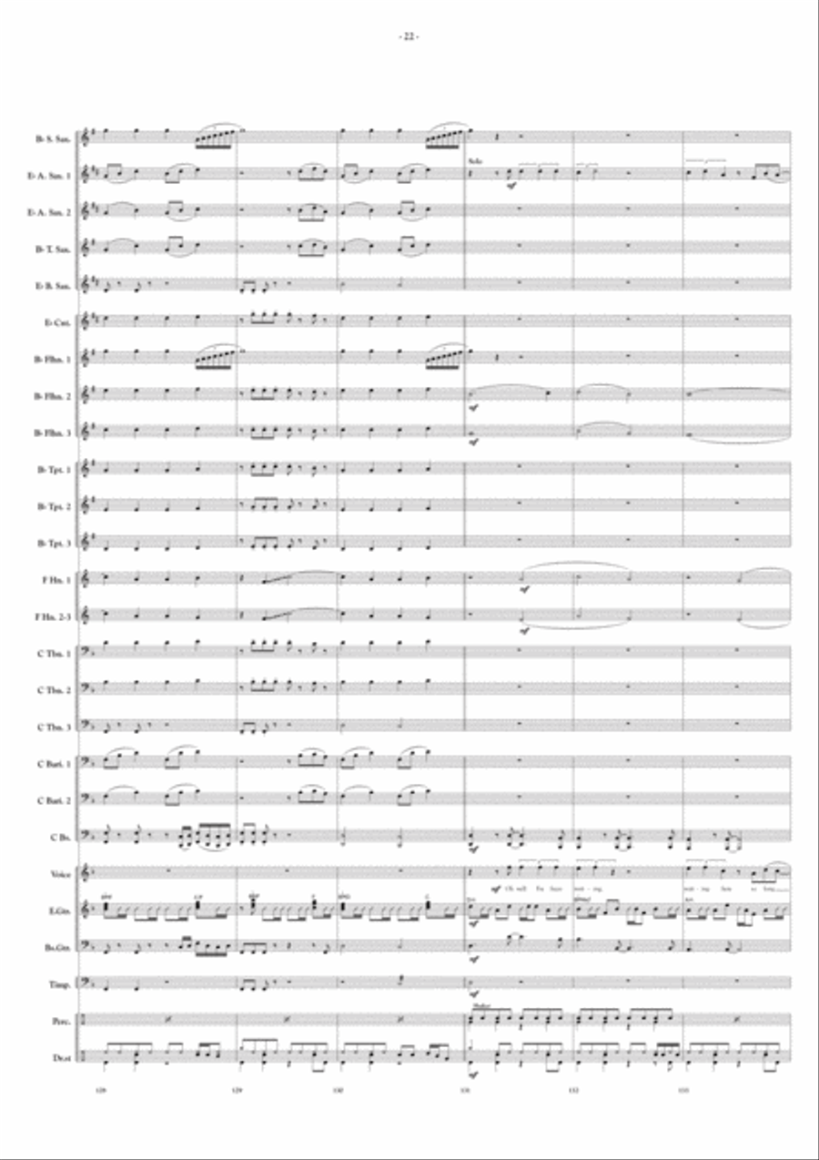 A Tribute To Genesis Fanfare Band scores gallery preview page 14