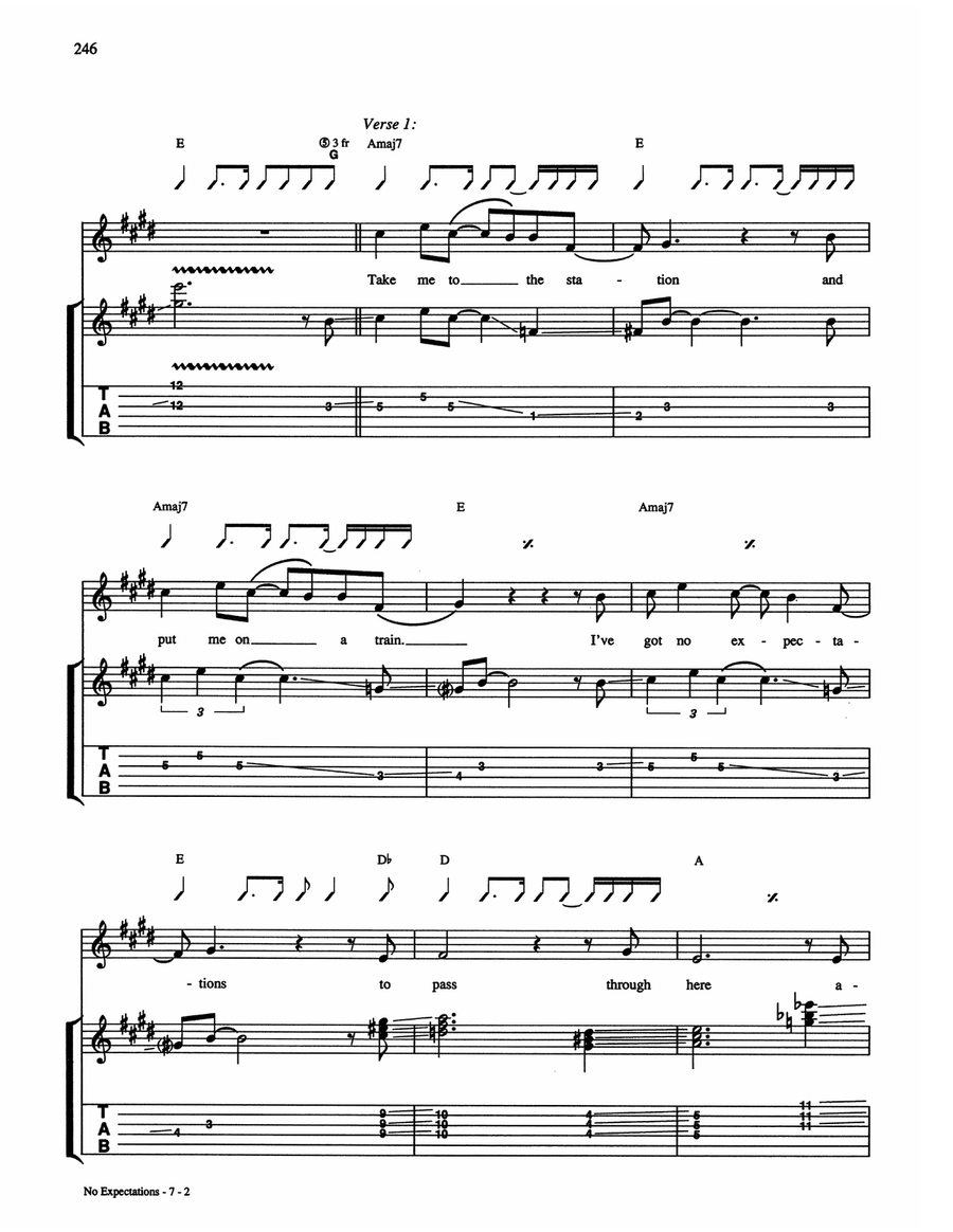 No Expectations Acoustic Guitar scores gallery preview page 2