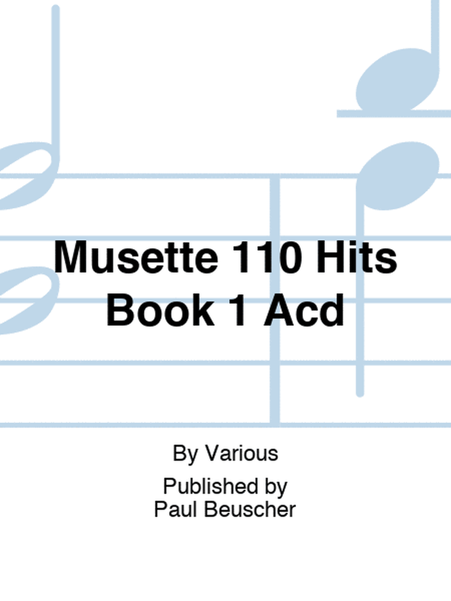 Musette 110 Hits Book 1 Acd