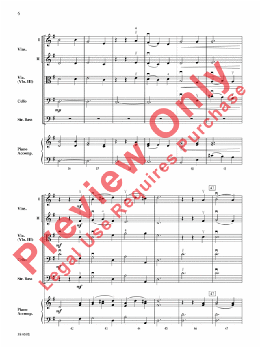 Pastorale (from The Christmas Concerto) String Orchestra scores gallery preview page 7