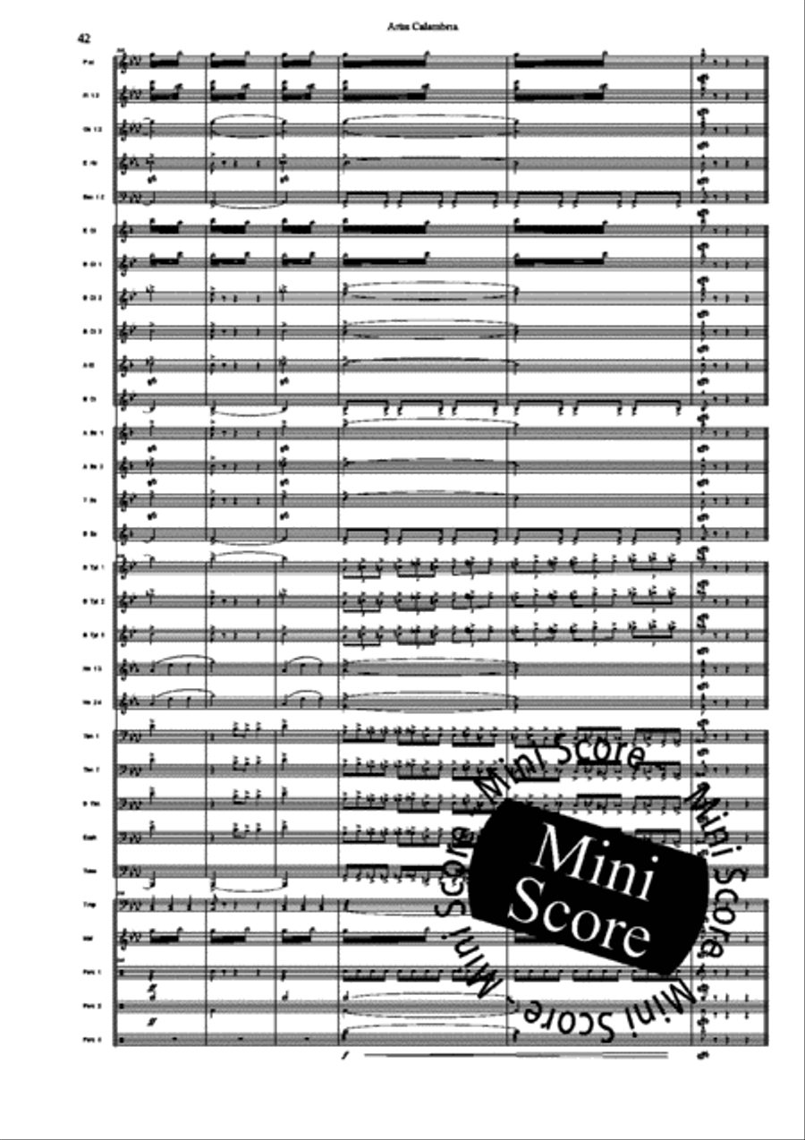 Artis Calambria Concert Band scores gallery preview page 44
