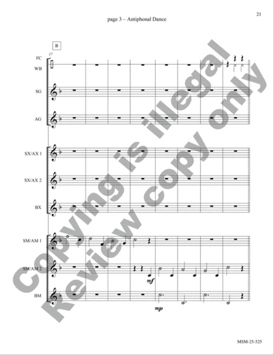 Six Original Compositions for Orff Ensemble Sacred scores gallery preview page 14